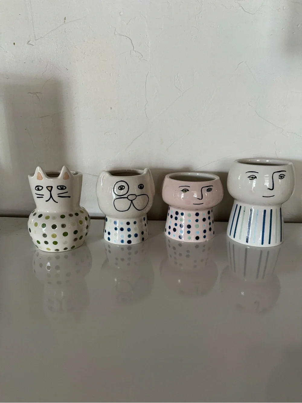 Face People Cat Dog Planter Set from Target